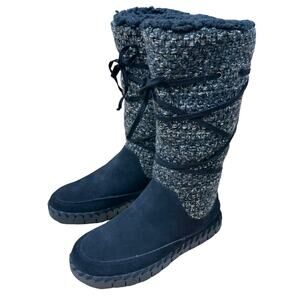 Muk Luks NWT Flexi New York Suede Winter Snow Boot Size 6.5 Water Resistant